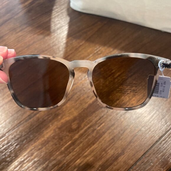 NWT Flawed J.Crew Factory Women's Square Keyhole Sunglasses Blonde Tort AX702 - Picture 7 of 9